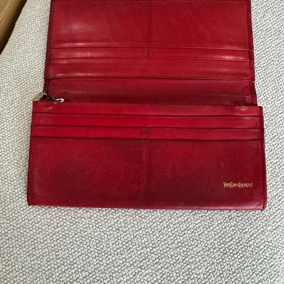 Yves Saint Laurent Crimson Leather Accessory - Picture 2 of 16